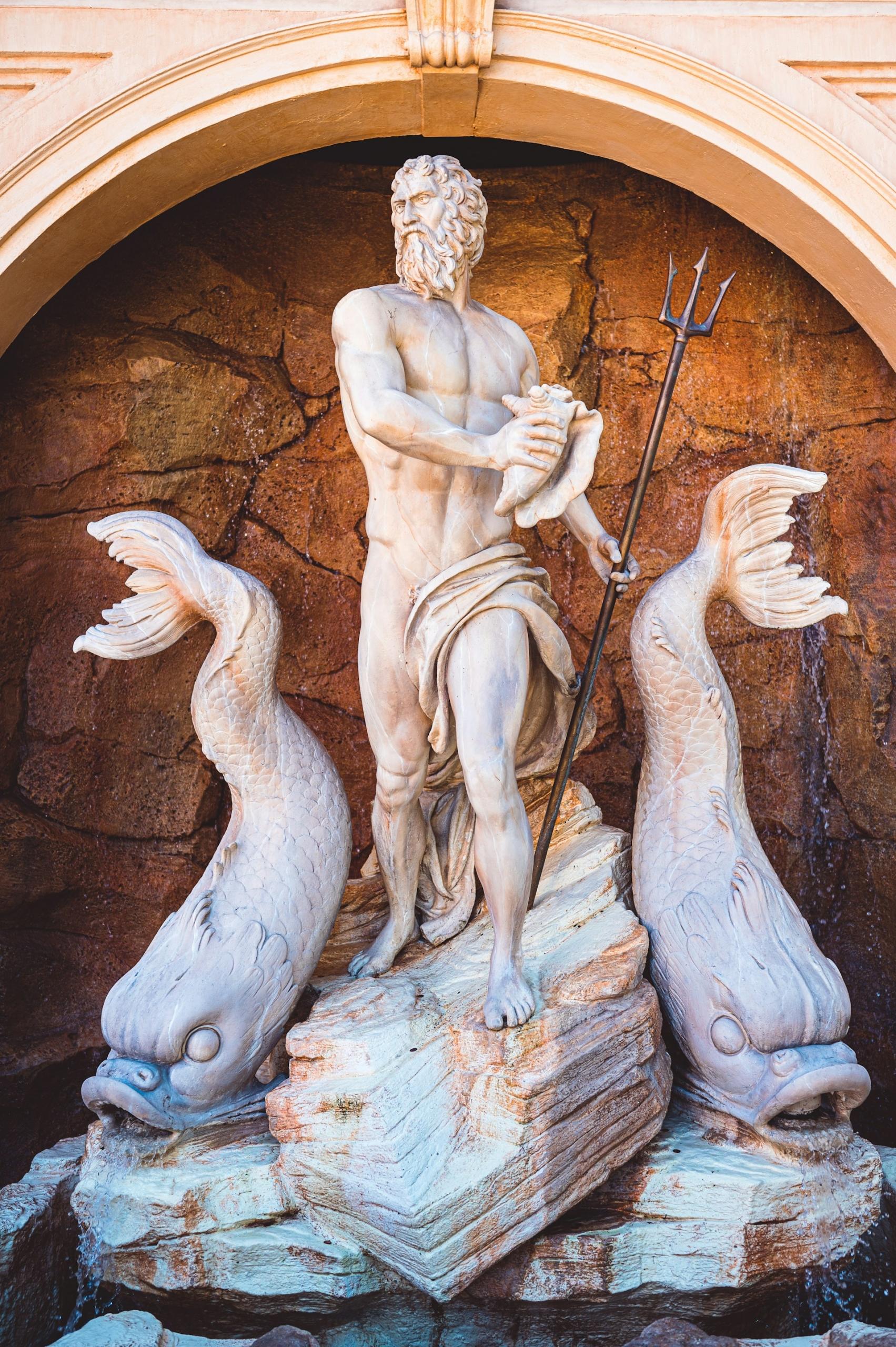Le dieu romain Neptune.