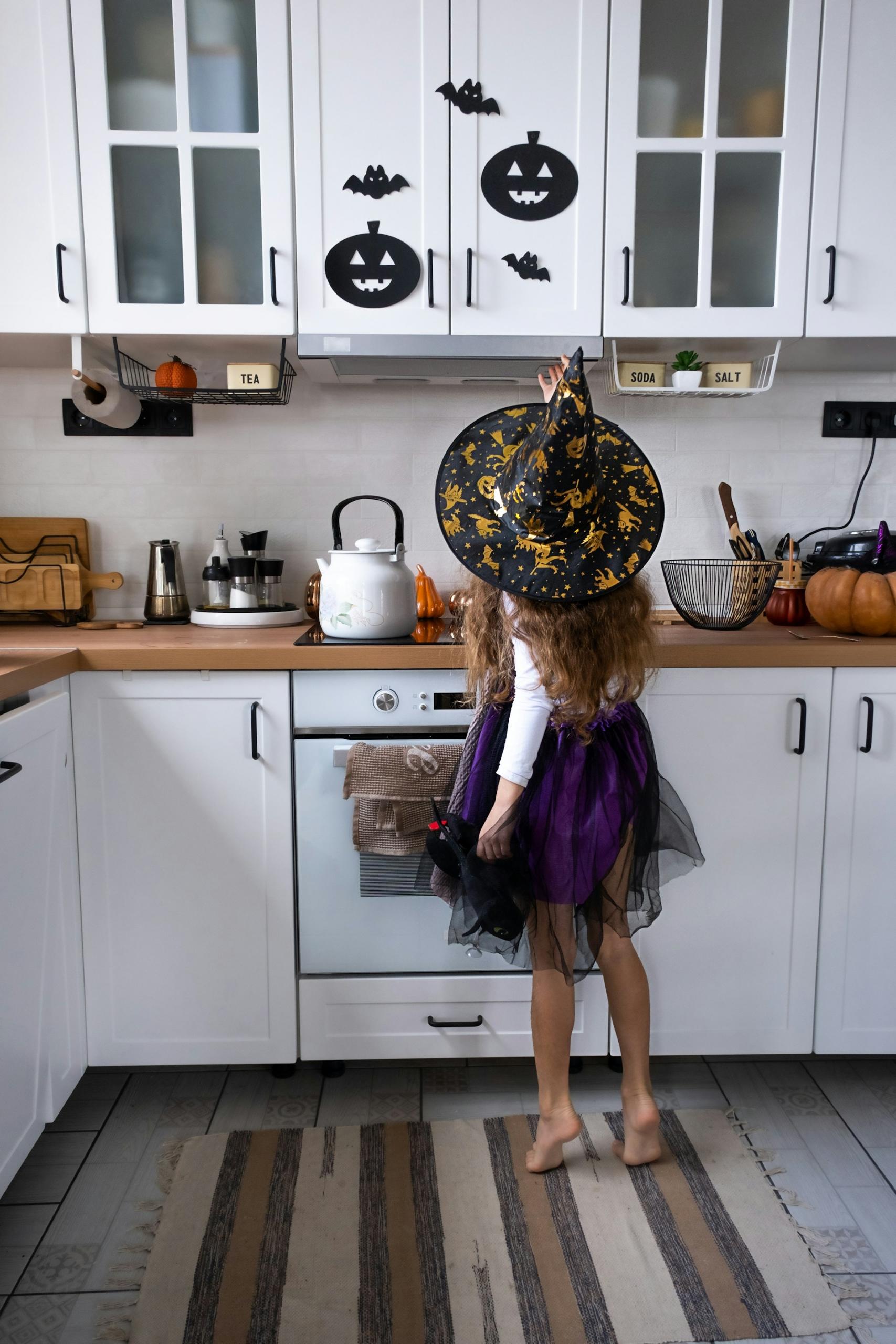 Costume de sorcière d'Halloween
