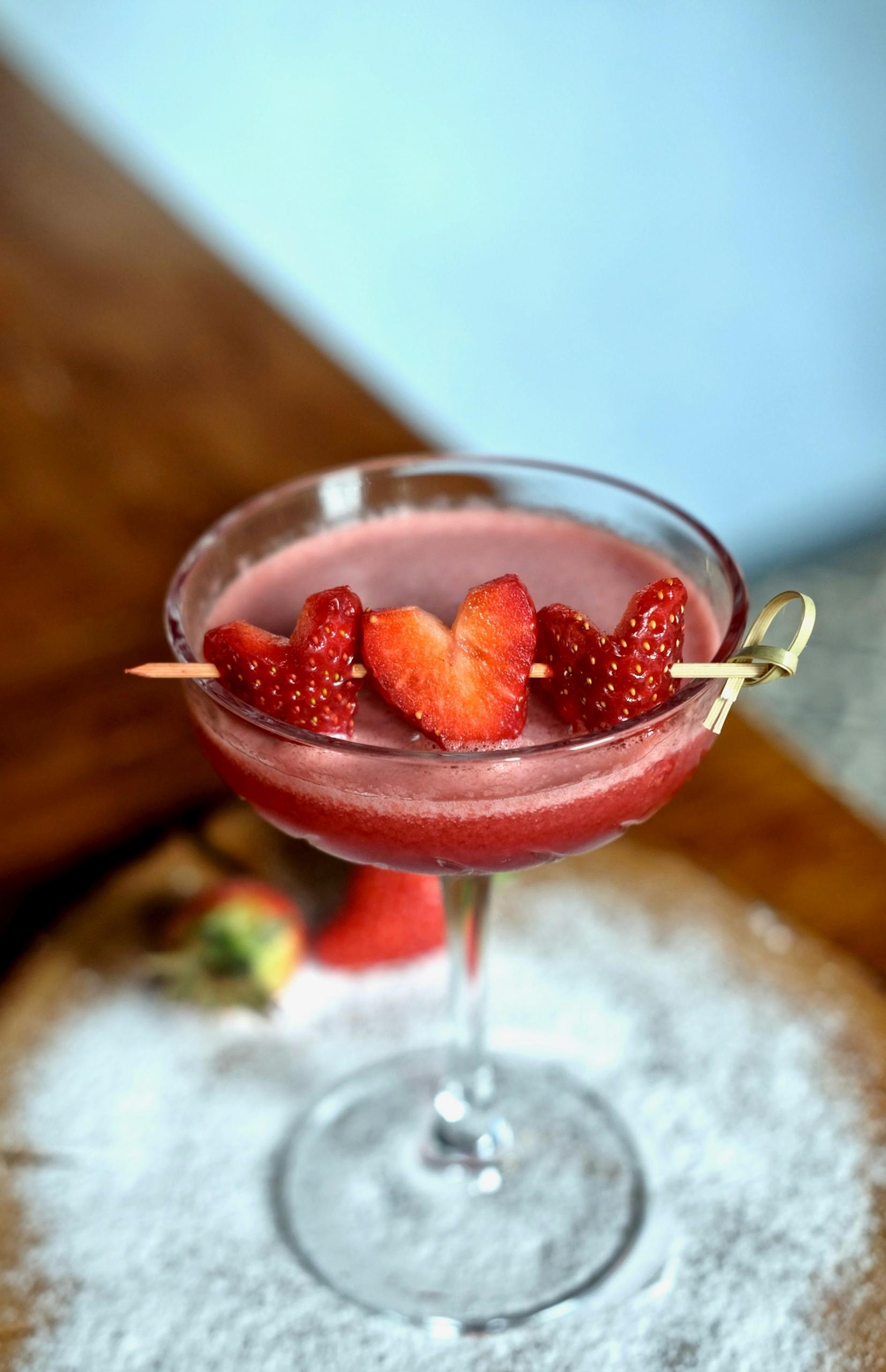 quotidiennement au cocktail de fraises