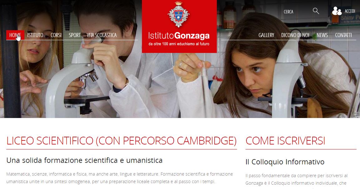 École secondaire scientifique en anglais